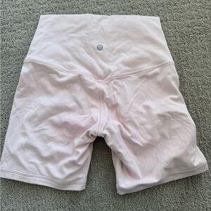 lululemon athletica Light Pink Bike Shorts